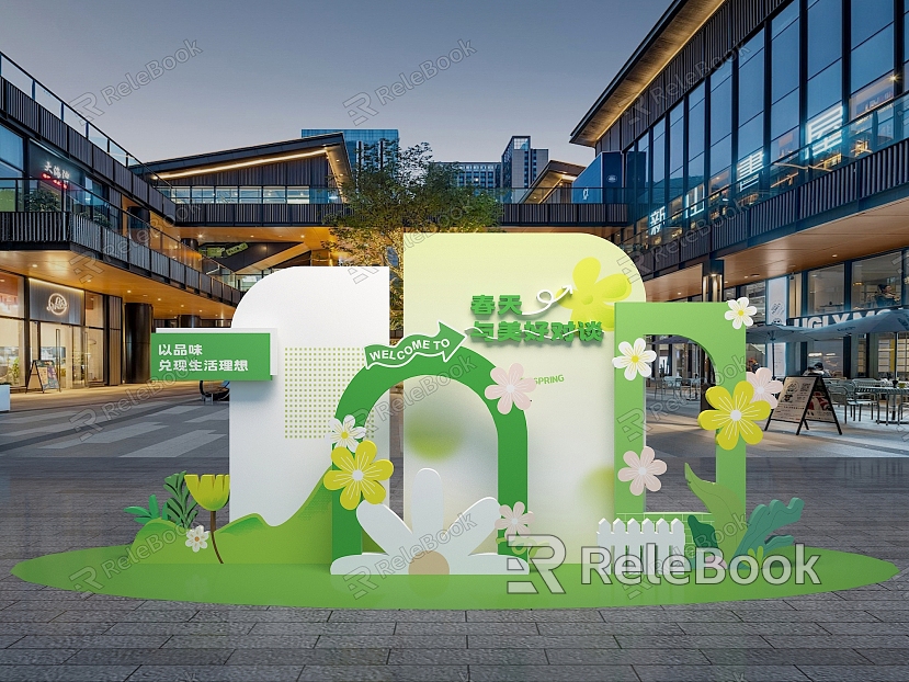 Spring Shopping Mall Beautiful Chen Beautiful Talk Spring Beautiful Chen Green Tune Beautiful Chen Chuntian Business Decoration Exhibition Chen model