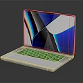 Modern Laptop Notebook Portable Computer Peripherals Hardware 3d model