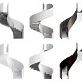 Elegant Modern Spiral Staircases Design Ideas With Various Materials And Interior Styles