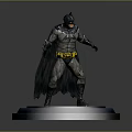Detailed Batman Action Figure Home Decor Collectible With Blue Base Stand And Intricate Design
