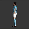 Man In Light Blue Manchester City Jersey Number 2 White Shorts Blue Socks Arms Outstretched