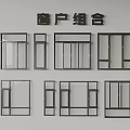 casement window aluminum alloy window floor-to-ceiling window balcony sliding window bedroom window bay window 3d model