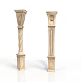 Elegant Classical Architectural Columns Design With Spiral Patterns And Ornate Carvings