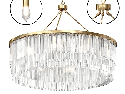 Chandelier lamp chandelier ceiling lamp fashion simple household appliances lamps home lampshade crystal lamp model