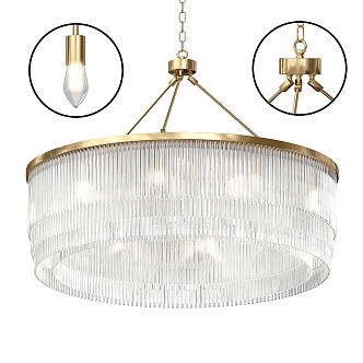 Chandelier lamp chandelier ceiling lamp fashion simple household appliances lamps home lampshade crystal lamp 3d model