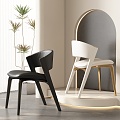 Dining chair combination 3d model