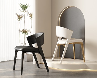 Dining chair combination 3d model