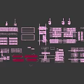 Container Terminal Architecture With Stacked Containers Cargo Cranes And Transport Trucks