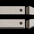 Modern White Air Conditioner Fan With Sleek Design And Round Control Panel