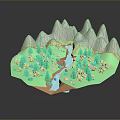Game Environment Game Scene Fairy Tale Scene Fairy Tale Magic Scene Magic Item Fantasy Scene 3d model