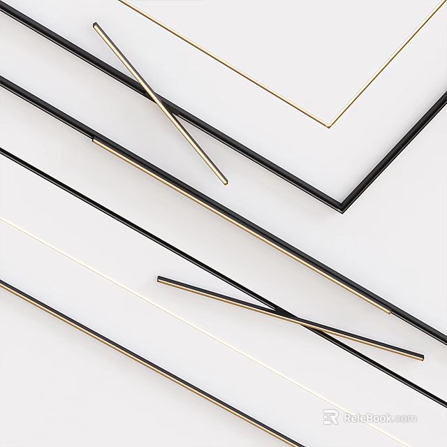 Contemporary Downlights And Spotlights With Slim Metal Frames And LED Lighting 3d model 