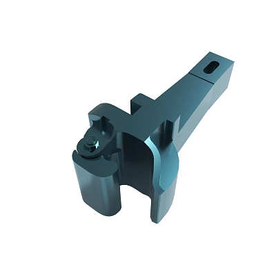 Durable Industrial Metal Mechanical Part with Hole and Connector Structure Design 3d model
