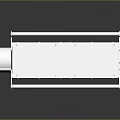 Mechanical Frame Device With White Metal Structure And Black Panel Components