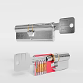 Elegant Jewelry Accessories Design With Silver Metal Red Gemstone And Gold Accents
