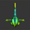 Lizard Anime Lizard Chameleon Cartoon Lizard Reptile Cold Blooded Animal Reptile Reptile Class 3d model