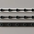 Modern Strip Devices With Circular Elements In Three Color Variations