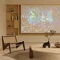 Modern Living And Dining Room Interior With Large Windows Natural Light And Indoor Plants