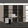 Modern study 3d model