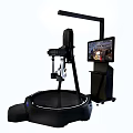 Advanced VR Simulator With Interactive Screen Seat And Circular Platform