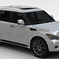 Modern Tech Exhibition Hall Displaying White SUV With Advanced Automotive Technology