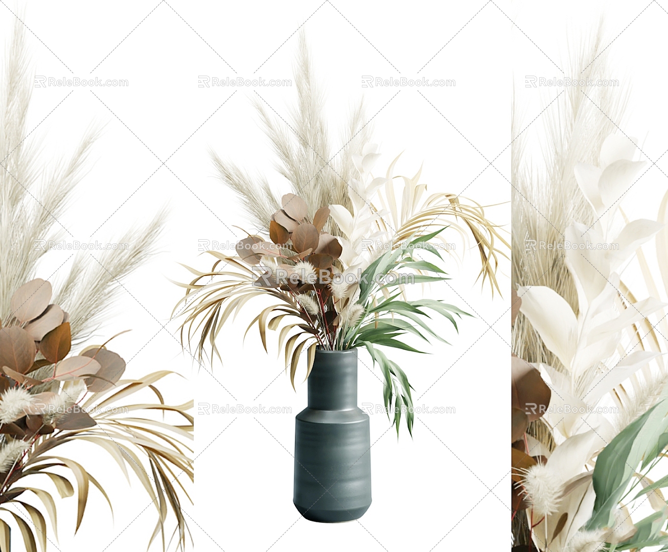 Modern vase flower ornaments flower flower arrangement flower art 3d model