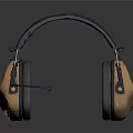 Orange And Gray Over Ear Headphones With Ergonomic Design Adjustable Headband And Cushioned Ear Cups