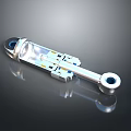 Stainless Steel Hydraulic Shock Absorber With Transparent Casing And Chrome Plated Rod