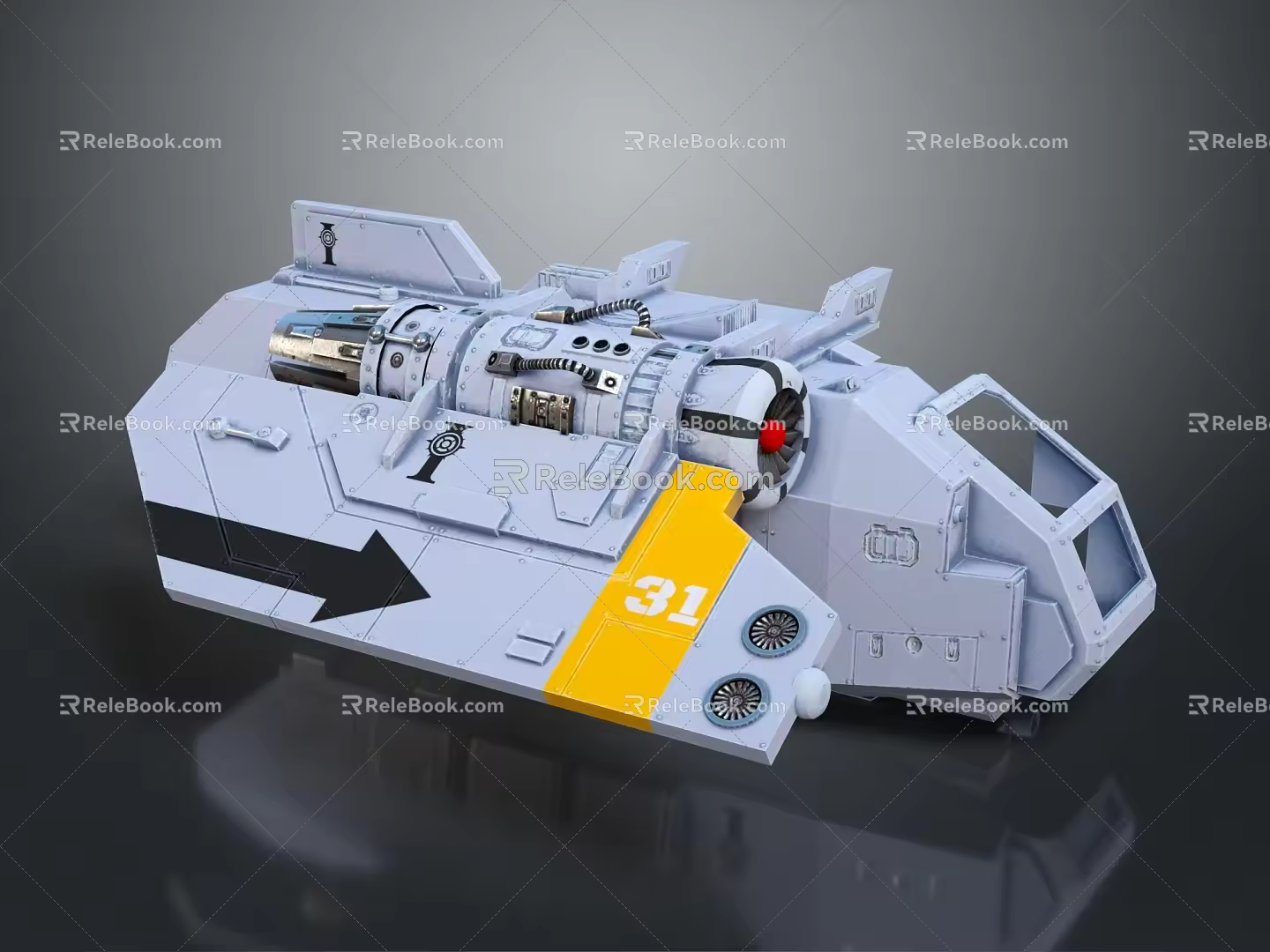 Modern Spaceship Spacecraft Spacecraft 3d model