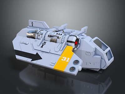 Modern Spaceship Spacecraft model