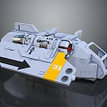 Modern Spaceship Spacecraft Spacecraft 3d model