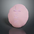 Pink Round Cushion With Purple Crisscross Laces Essential Daily Living Accessory