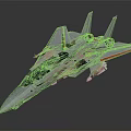 Modern Fighter Jet 3D Rendering With Sleek Design And Weapon Attachments 3d model