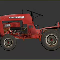 Vintage Red CASE Tractor With Black Seat Steering Wheel And Worn Tires