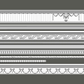 European-style gypsum line decorative line 3d model