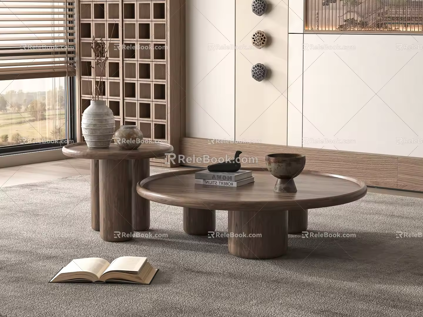 Middle Ancient Style Coffee Table 3d model