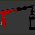 Red Black Heavy Duty Utility Vehicle With Reflective Mechanical Arm For Industrial Use