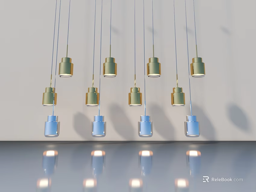 Modern Open Concept Kitchen With Stylish Hinged Door Design Elements 3d model