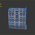 Classic Multi Story Residential Building Exterior Design With Ornate Windows Decorative Roof And Brick Facade