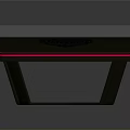 Foldable Ping Pong Table With Pink Edge Gray Surface And Net Design