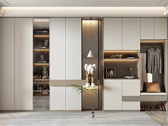 Modern Shoe Cabinet Home Shoe Cabinet 3d model