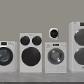 Modern White Washing Machines With Black Door In Various Designs And Styles