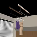 Drying rack invisible electric drying embedded hidden drying intelligent remote control drying electric invisible 3d model