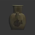 Vintage Handcrafted Ceramic Jug With Carved Floral Pattern For Home Decor