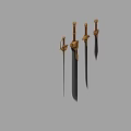 Ancient Sword Excalibur Sword Realistic Style Medieval Secondary Era PBR Process Game Style 3d model