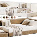 Modern Kids Bed With Soft Cushions Pillows And Multiple Color Options