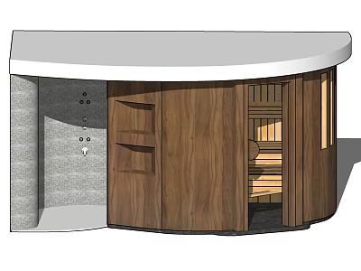 Modern Shower Sauna Interior Design With Wooden Cabinet And Stone Wall Elements 3d model Modern Shower Sauna Interior Design With Wooden Cabinet And Stone Wall Elements 3d model