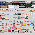 Vibrant Diverse Brand Logos Collection Showcasing Various Famous Global Brands