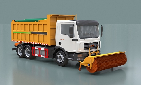 Snowplow Construction vehicle 3d model