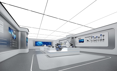 Science and Technology Exhibition Hall 3d model