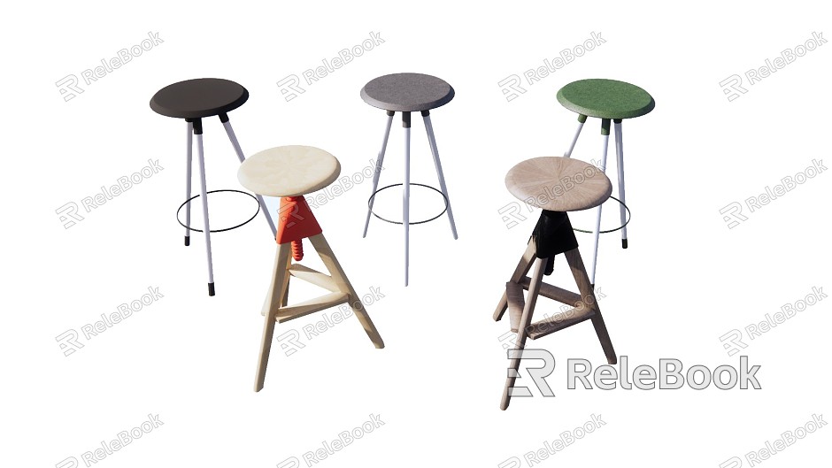 Modern Bar Stool Simple Bar Chair model